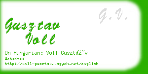 gusztav voll business card